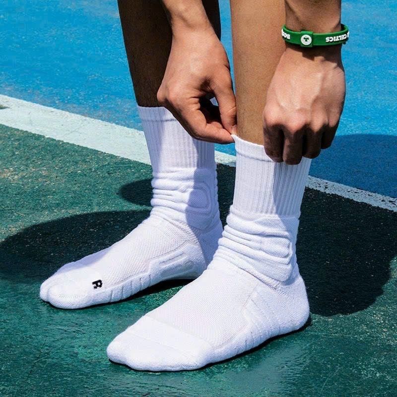 Tất dệt kim thể thao vân chống trơn cao cấp - Bóng Đá, Bóng Chuyền, Cầu Lông, Tennis