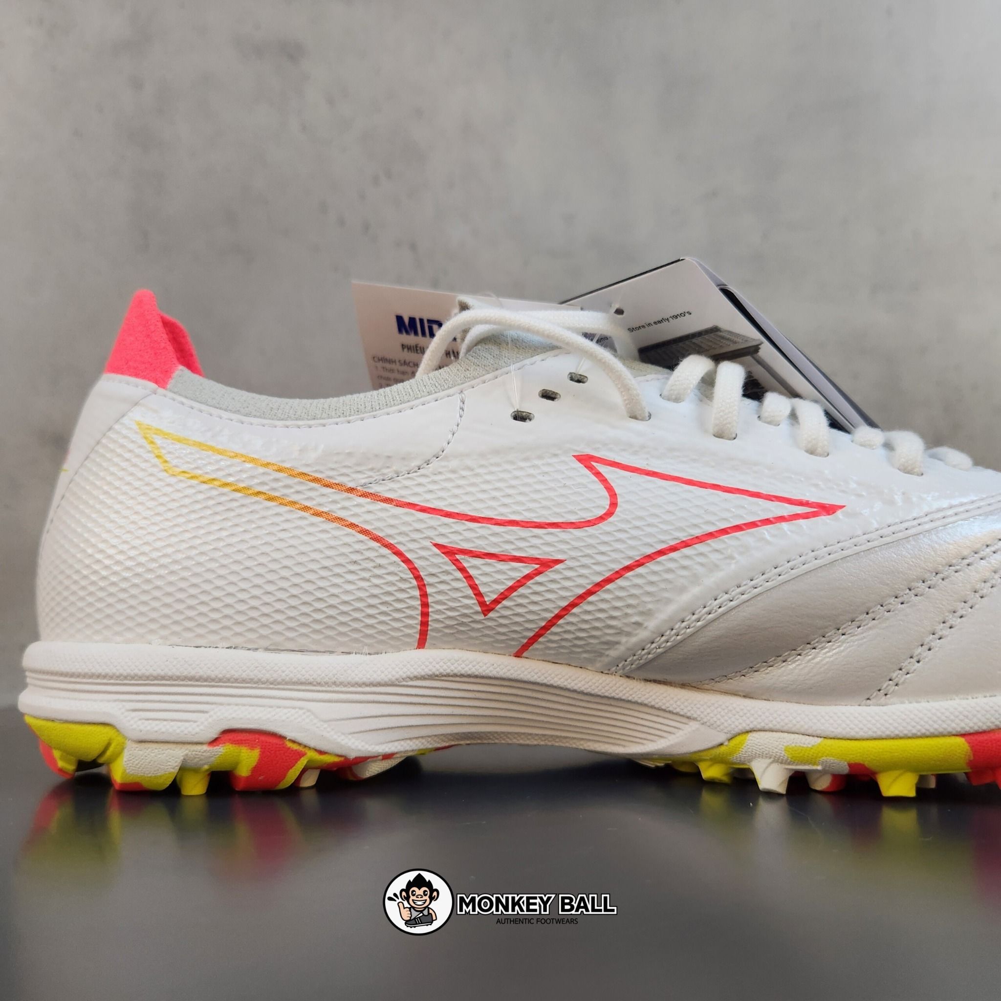 Mizuno Morelia Neo Sala Beta Japan TF - Q1GB239064 - Trắng Đỏ Vàng