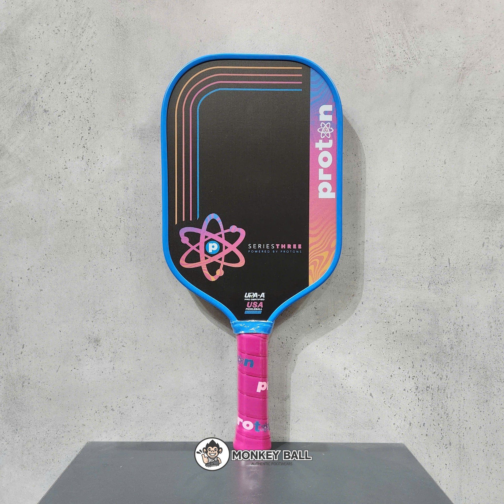 Vợt Pickleball Proton Sr3 Flamigo - Đen/Hồng/Xanh
