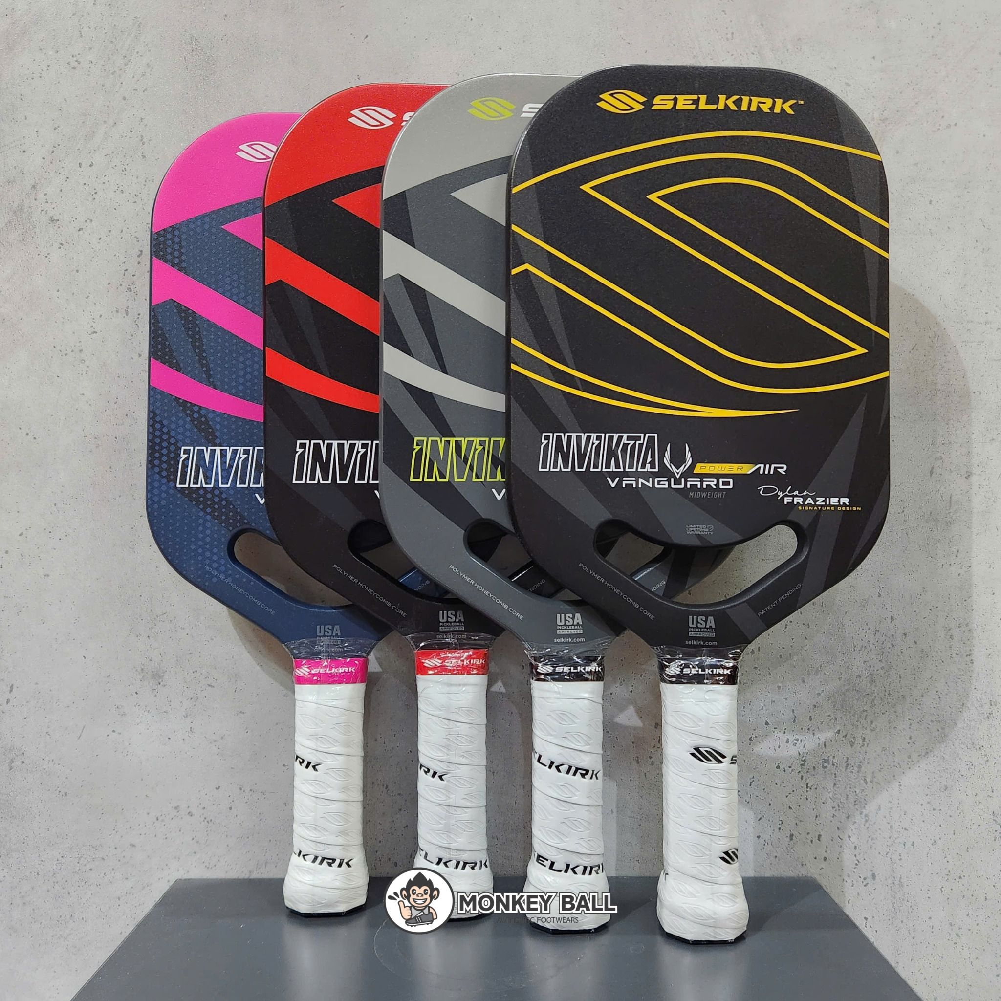 Vợt Pickleball Selkirk VANGUARD Power Air – Invikta Selkirk Red