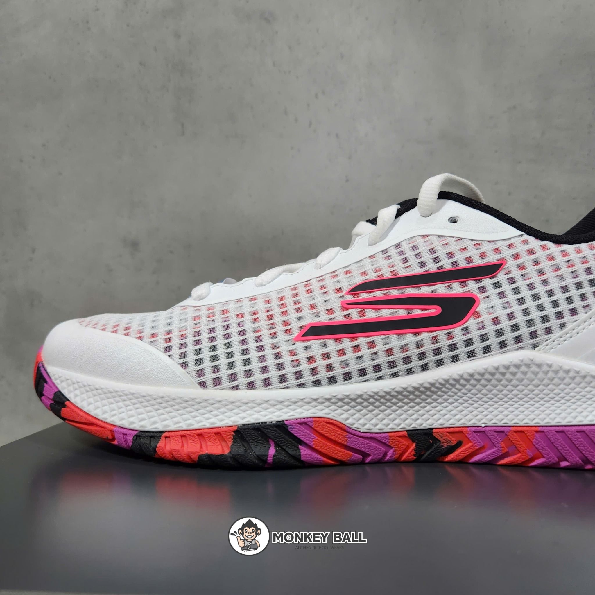 Giày Pickleball Skechers Viper Court Pro - Trắng / Hồng / Đen