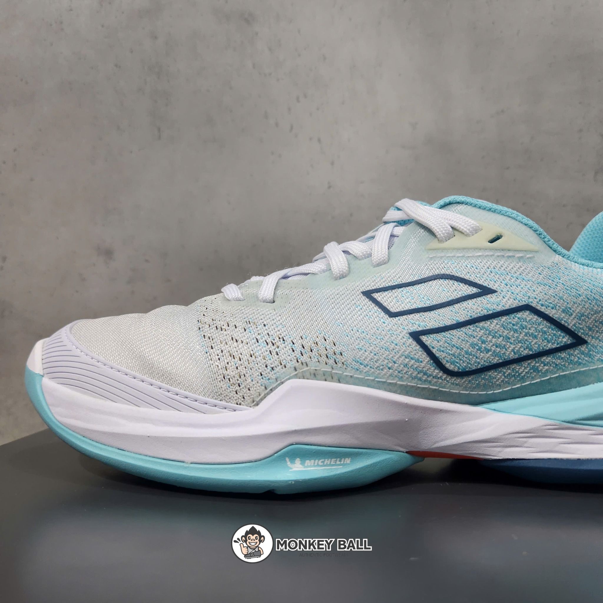 Giày Pickleball Babolat Jet Mach 3 All Court Women - Trắng Xanh