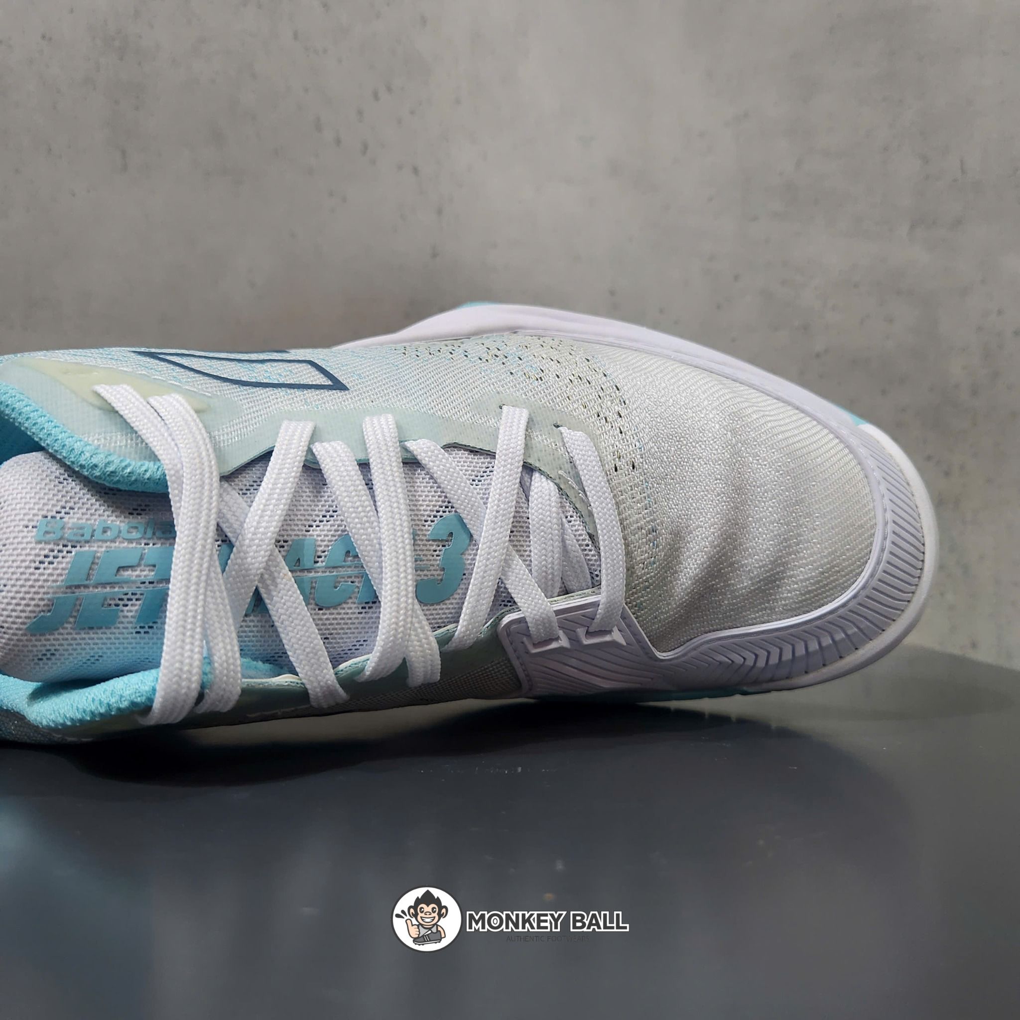 Giày Pickleball Babolat Jet Mach 3 All Court Women - Trắng Xanh