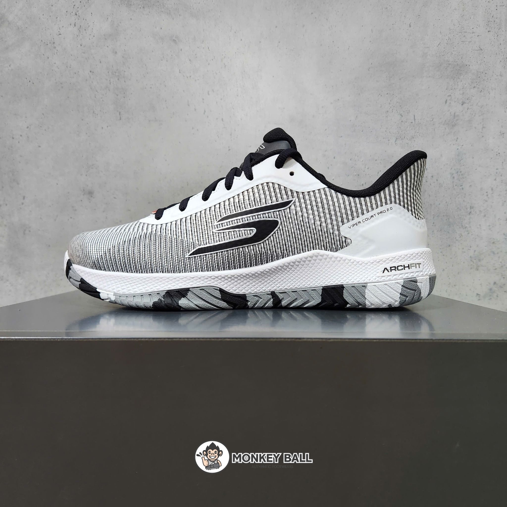 Giày Pickleball Skechers Viper Court Pro 2.0 - Bạc / Đen