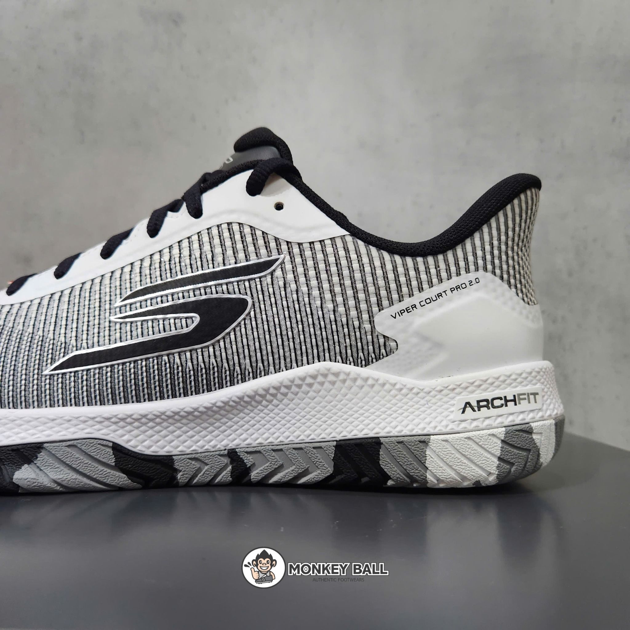 Giày Pickleball Skechers Viper Court Pro 2.0 - Bạc / Đen