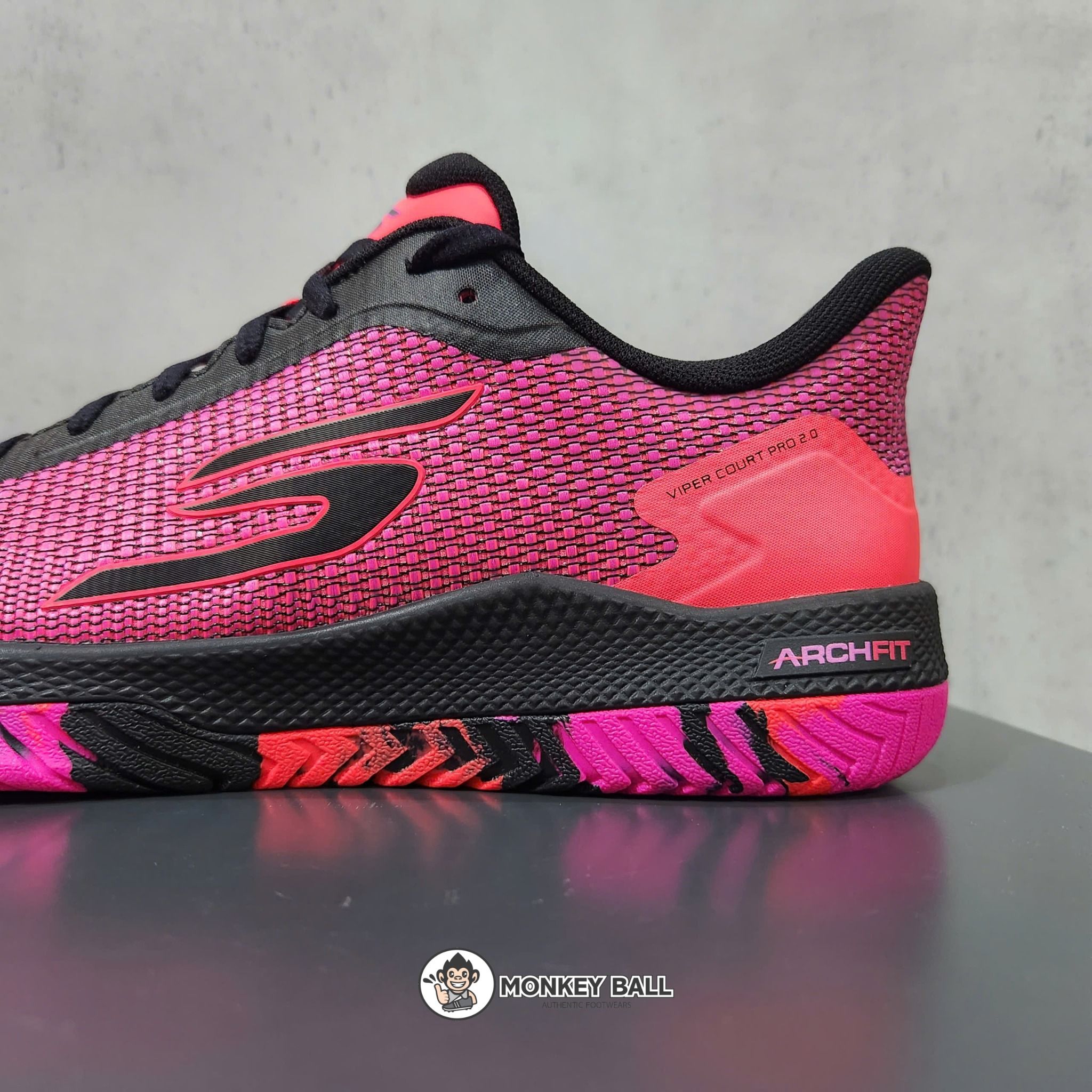 Giày Pickleball Skechers Viper Court Pro 2.0 - Hồng / Đen