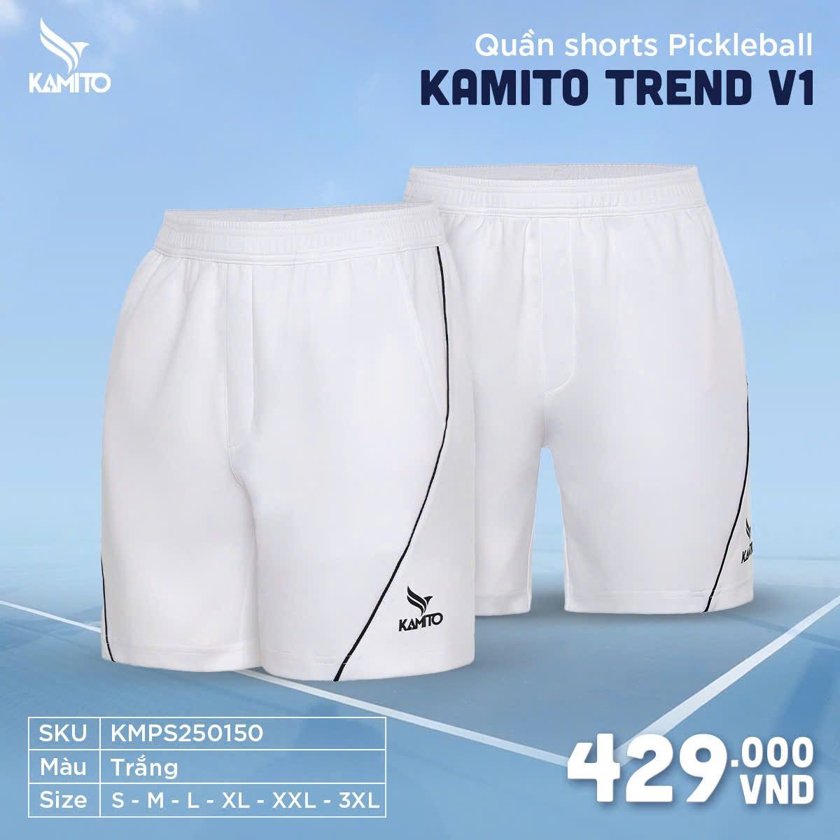 Quần Shorts Pickleball Kamito Trend V1