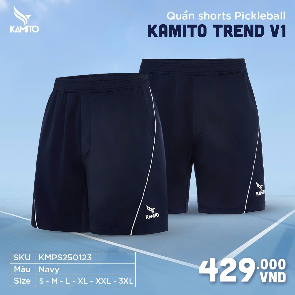 Quần Shorts Pickleball Kamito Trend V1