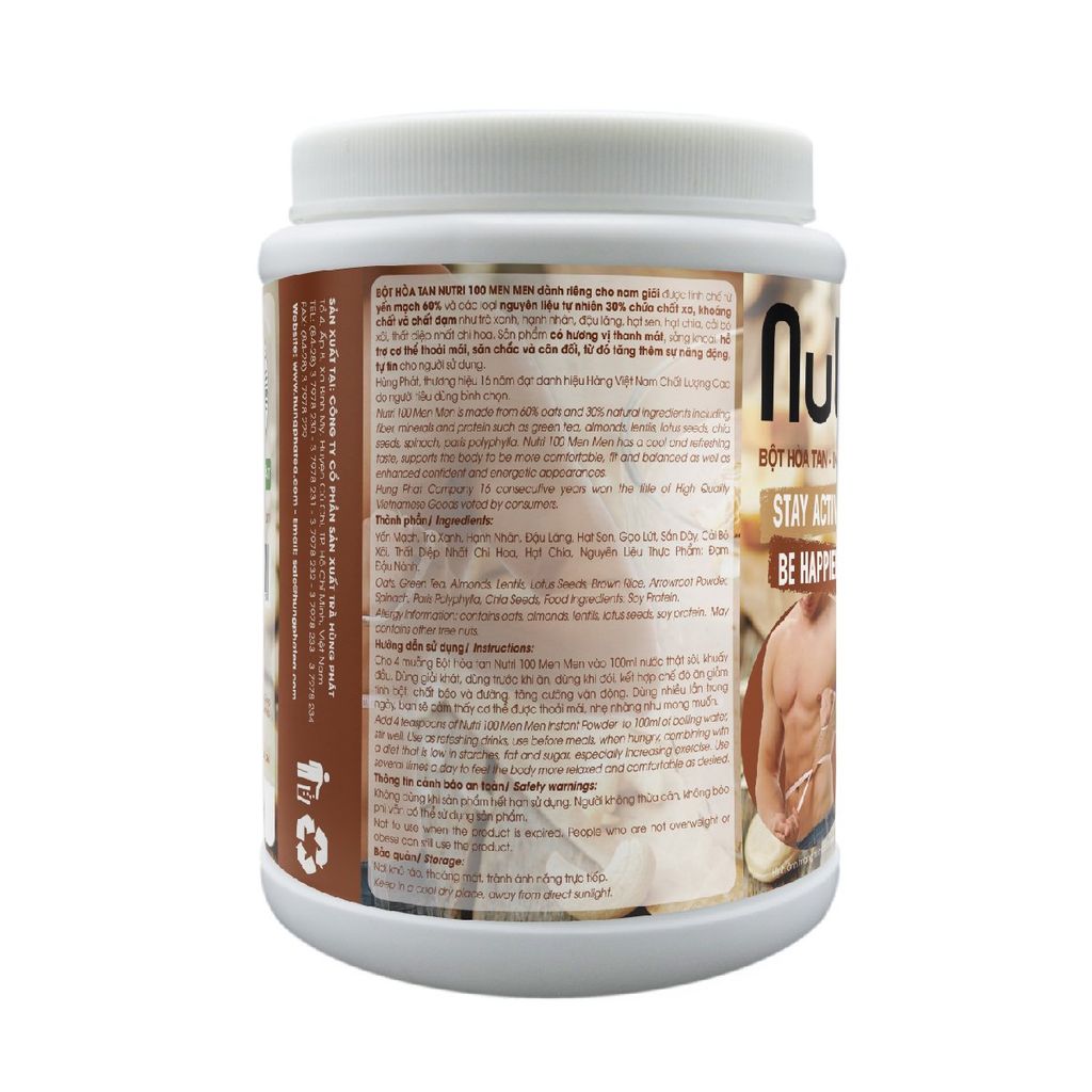 Bột Hòa Tan Nutri 100 men men - Nutri 100 Men Men