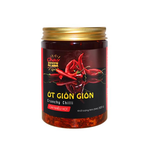 Ớt Giòn Giòn siêu cay 320g - Hot Crunchy Chilli