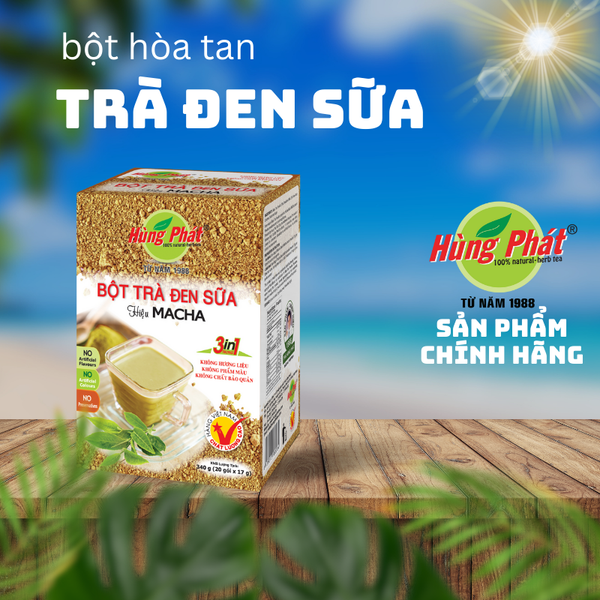 Bột Trà Đen Sữa Hiệu Macha - Macha Black Milk Tea Instant Powder