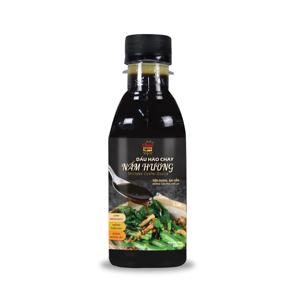 Mini Dầu Hào Chay Nấm Hương chuẩn ngon 200ml - Mini Shiitake Oyster Sauce