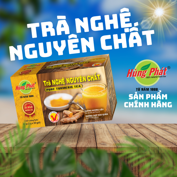 Trà Nghệ Nguyên Chất (túi lọc) - Pure Turmeric Tea