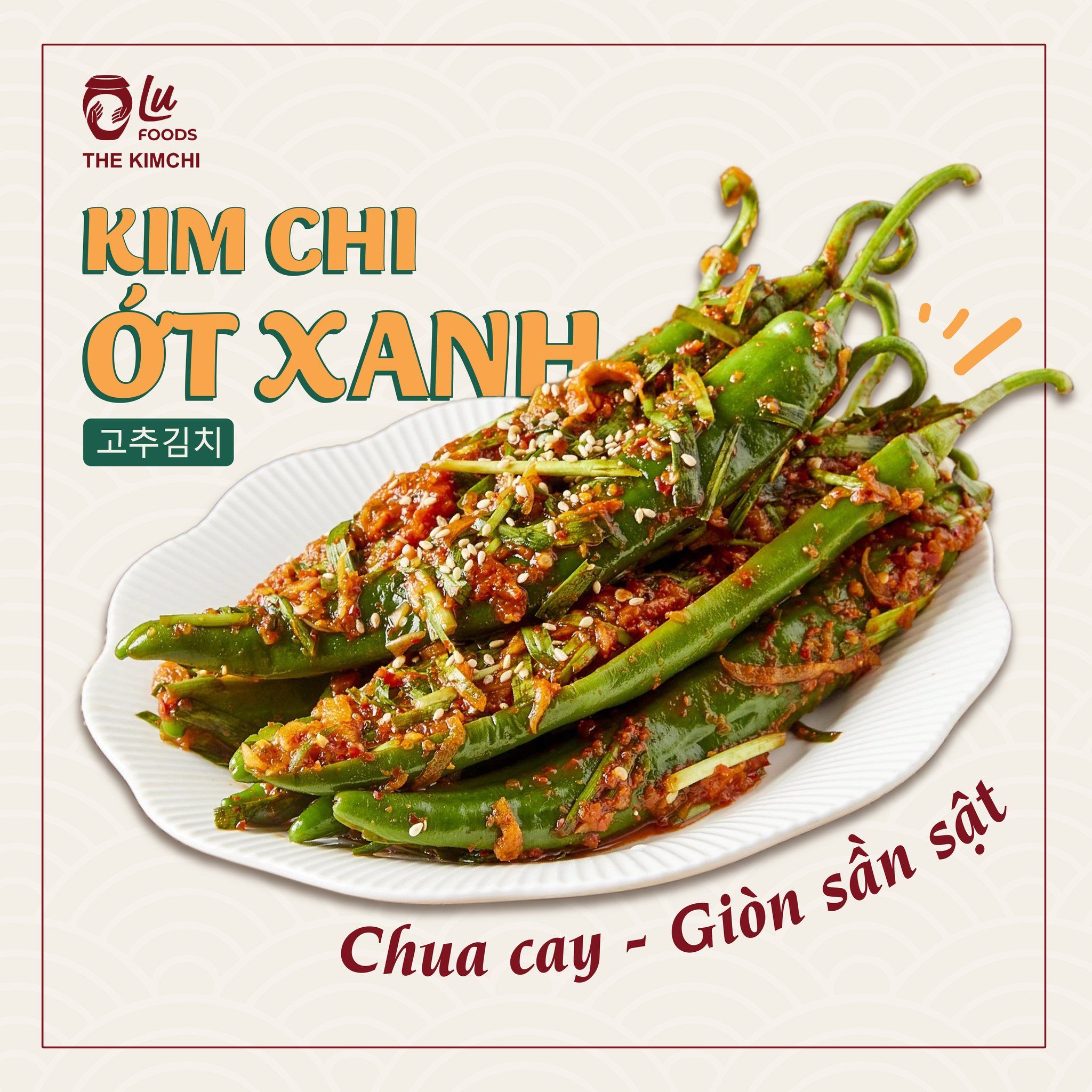  Kim Chi Ớt Xanh - 고추김치 