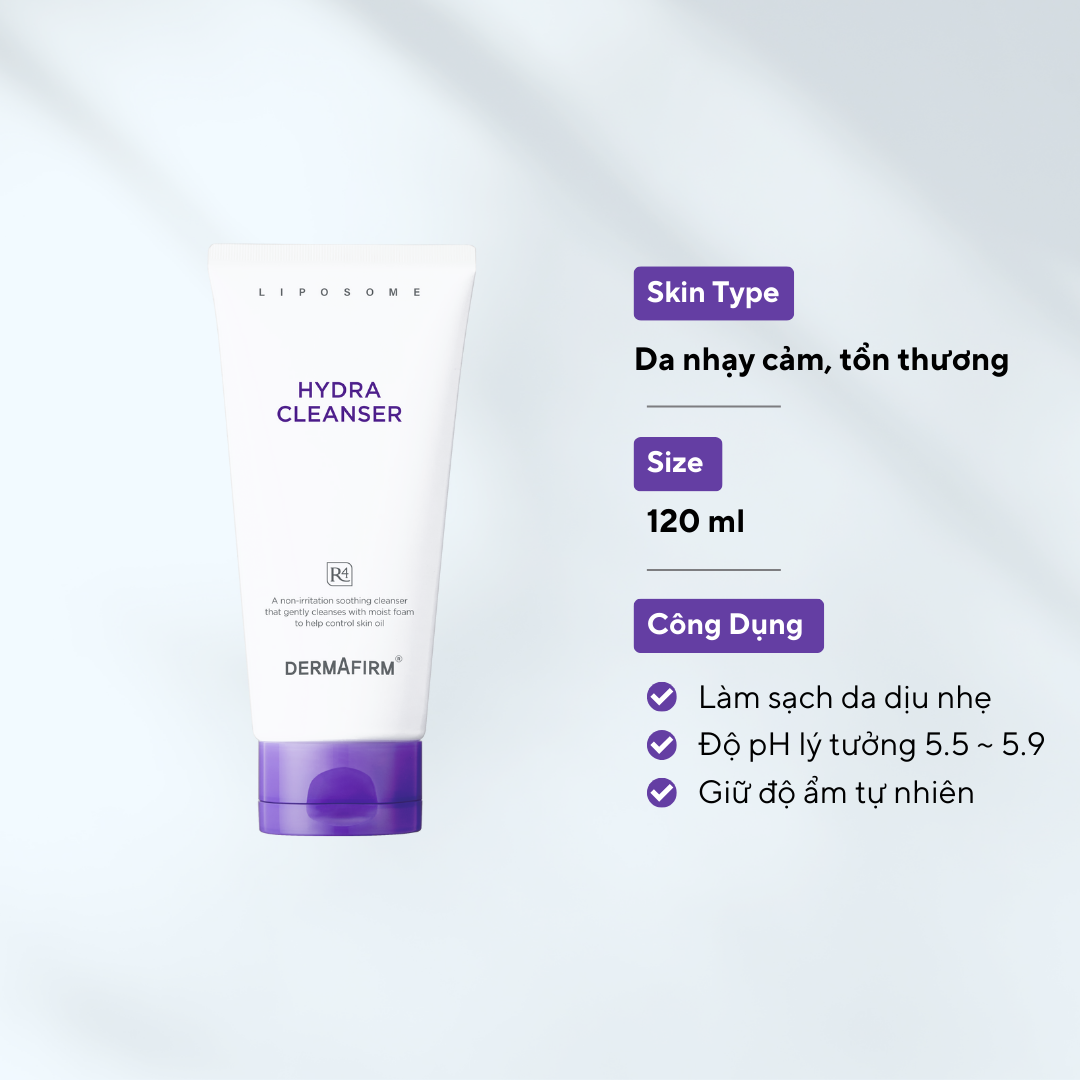 Hydra Cleanser R4 Perilla Purple -Sữa rửa mặt phục hồi cho da tổn thương, nhạy cảm
