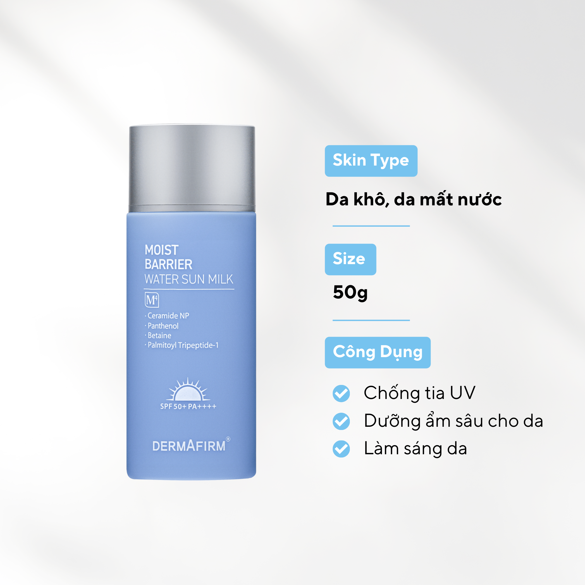 Moist Barrier Water Sun Milk M4 - Sữa chống nắng dưỡng ẩm
