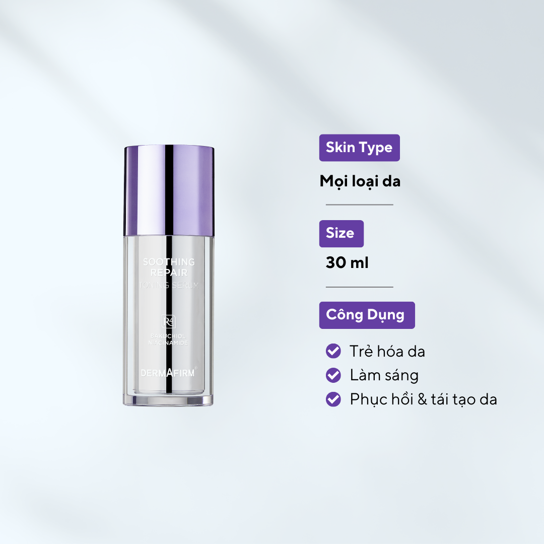 Soothing Repair Toning Serum R4: Tinh chất dưỡng da phục hồi và trẻ hóa
