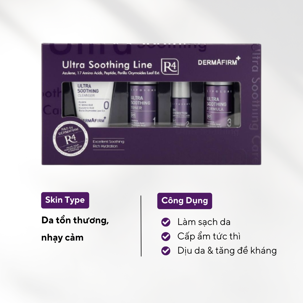  Ultra Soothing Line R4 - Bộ Kit cho da nhạy cảm 