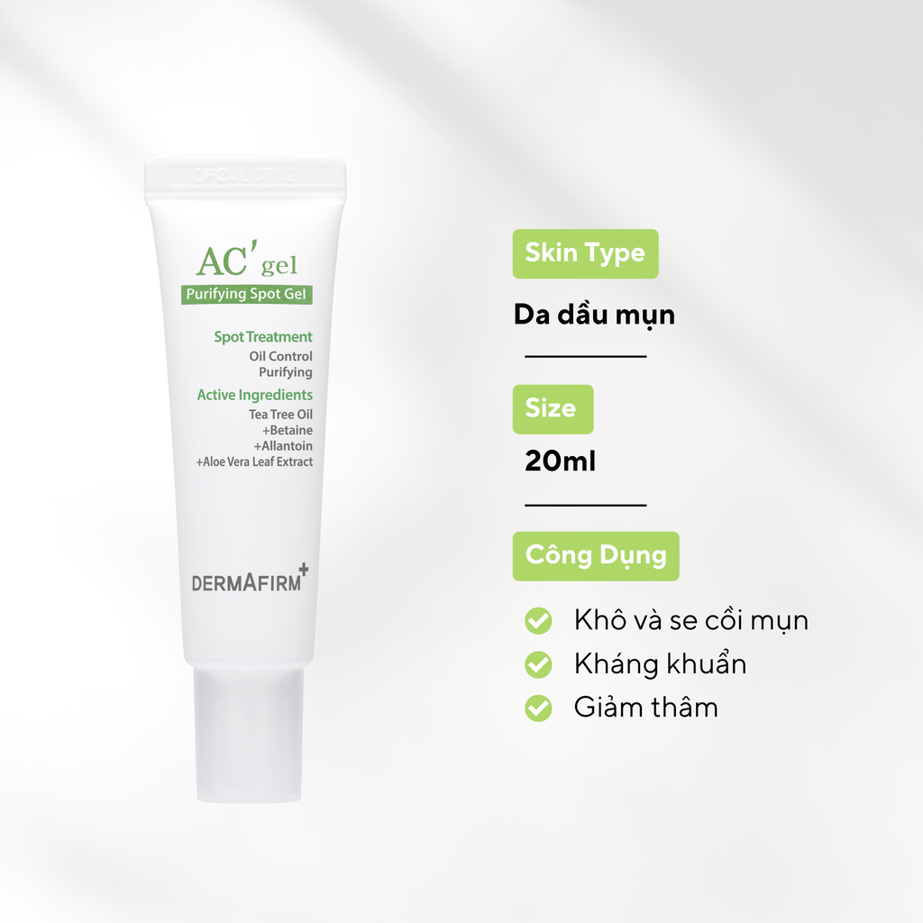 AC'Gel - Ức chế viêm, cải thiện da mụn