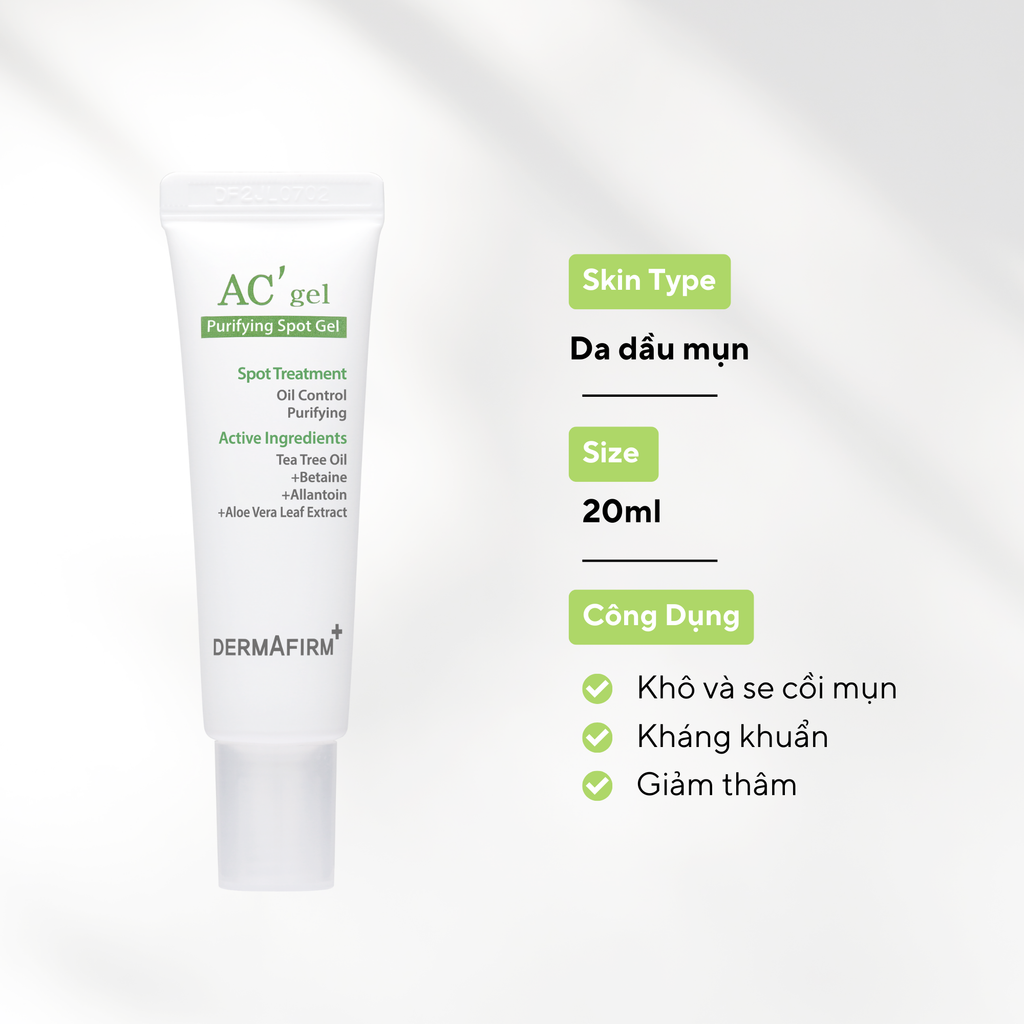  AC'Gel - Ức chế viêm, cải thiện da mụn 