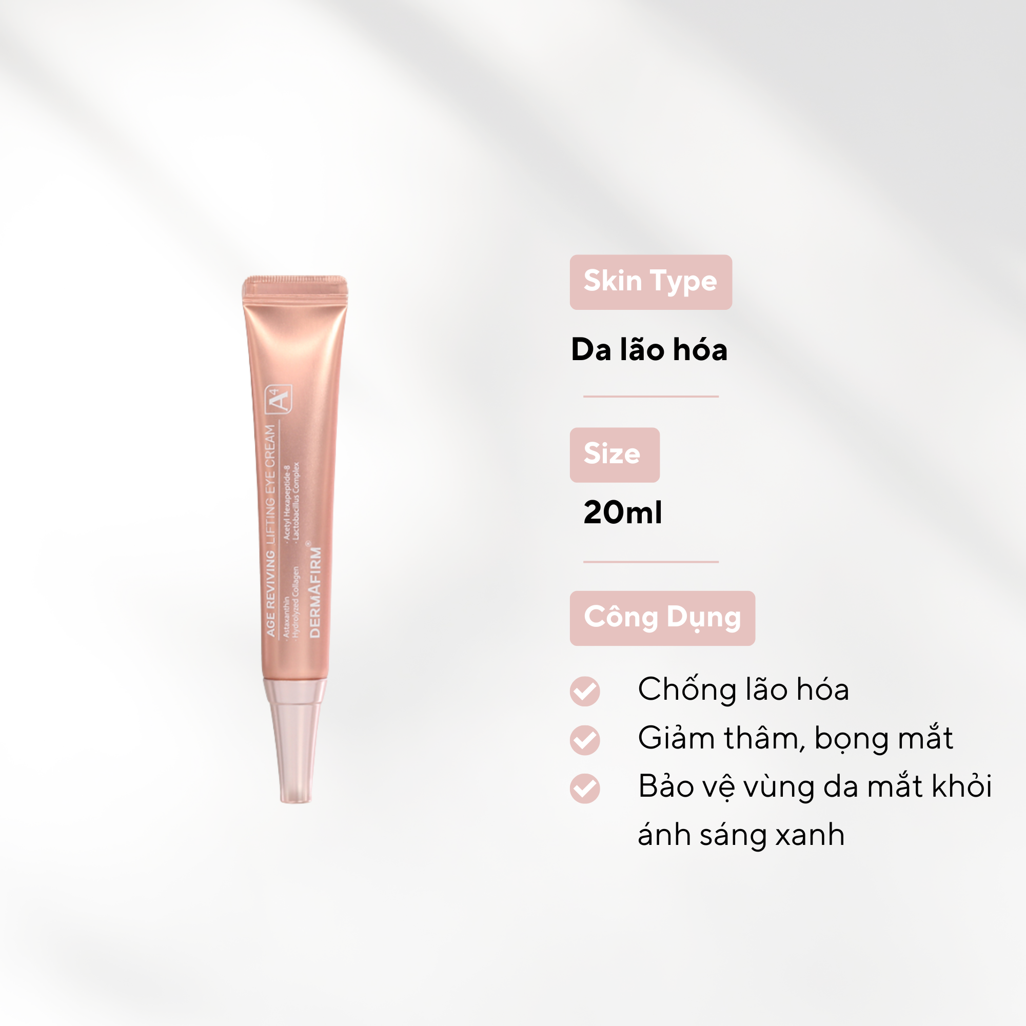 Age Reviving Lifting Eye Cream A4 - Kem dưỡng nâng cơ trẻ hóa mắt