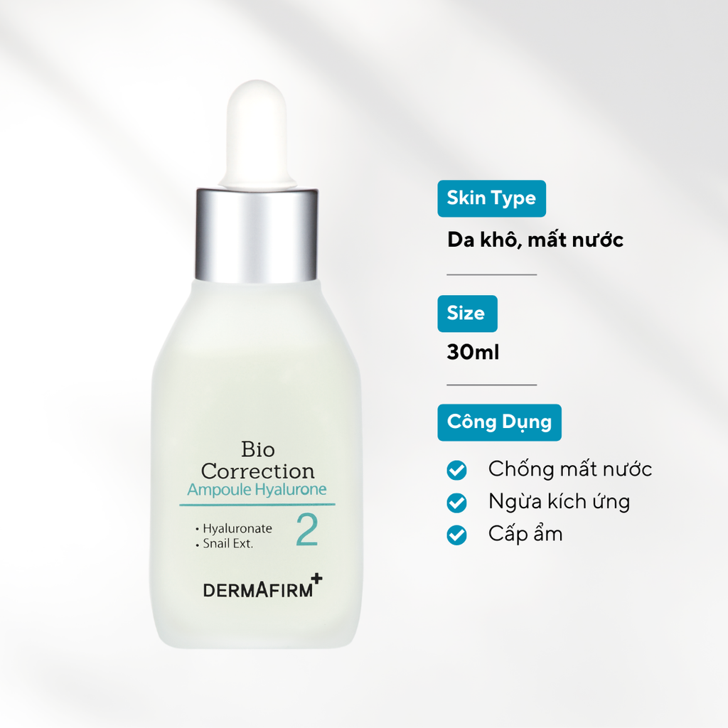 Bio Correction Ampoule Hyalurone - Đặc trị da khô mất nước