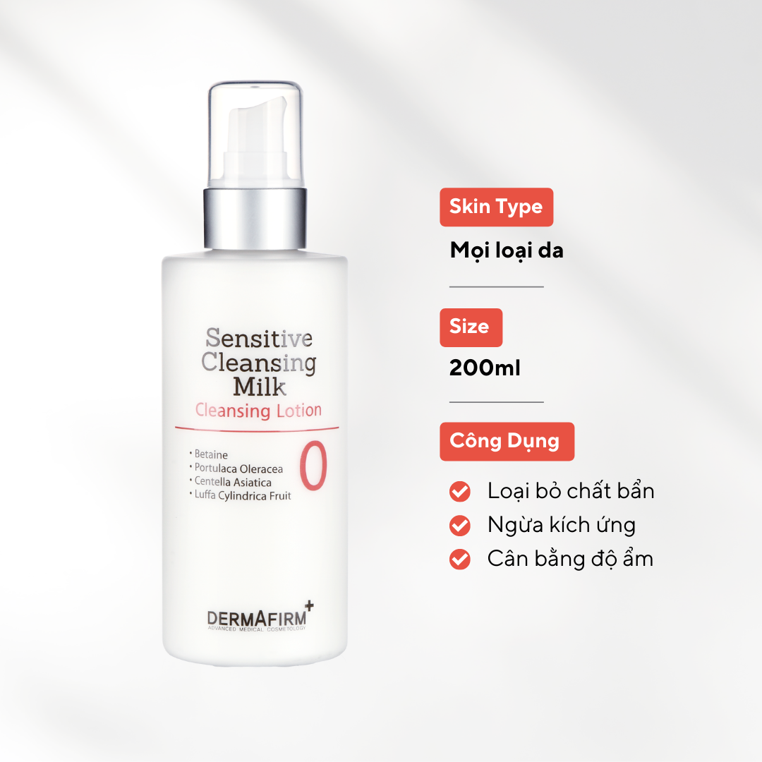 Sensitive Cleansing Milk - Tẩy trang dạng sữa