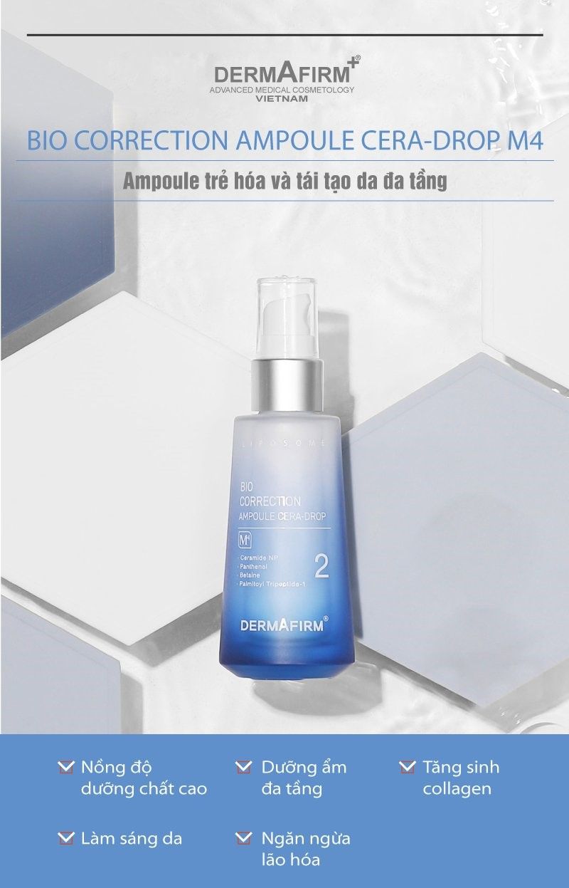  Bio Correction Ampoule Cera-drop M4 - Ampoule trẻ hóa và tái tạo da đa tầng 