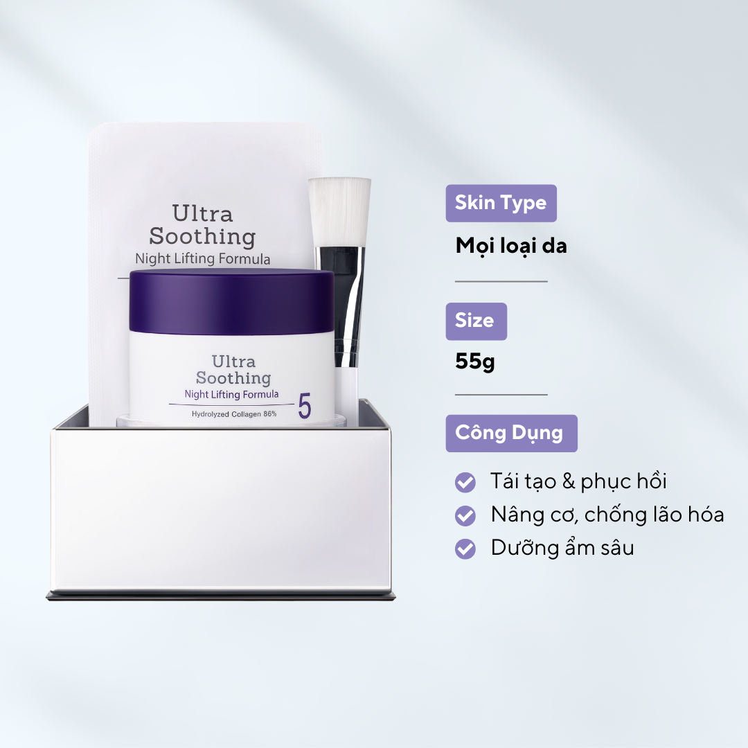 Ultra Soothing Night Lifting Formula - Dưỡng ban đêm nâng cơ thải độc