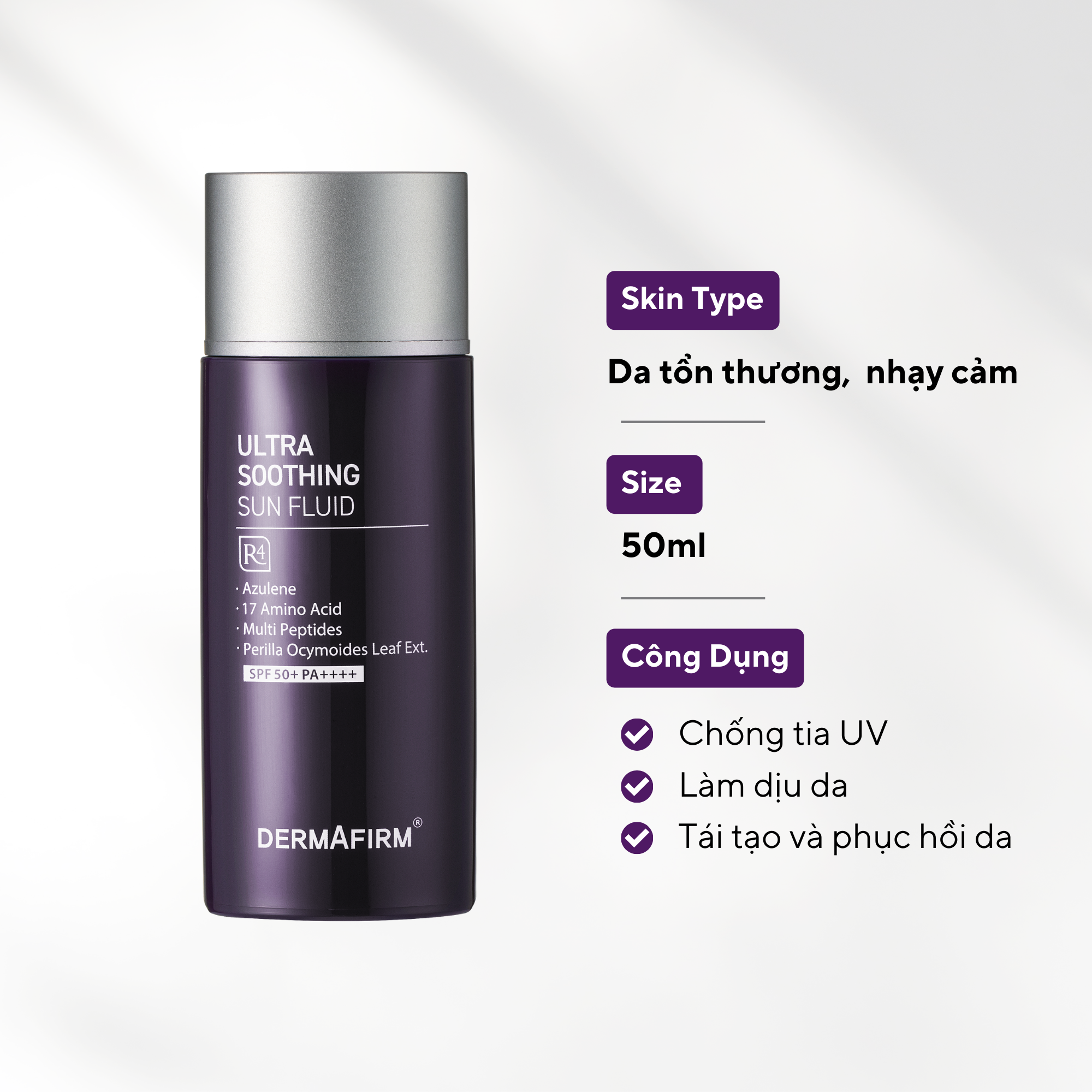  Ultra Soothing Sun Fluid R4 - Sữa chống nắng phục hồi 