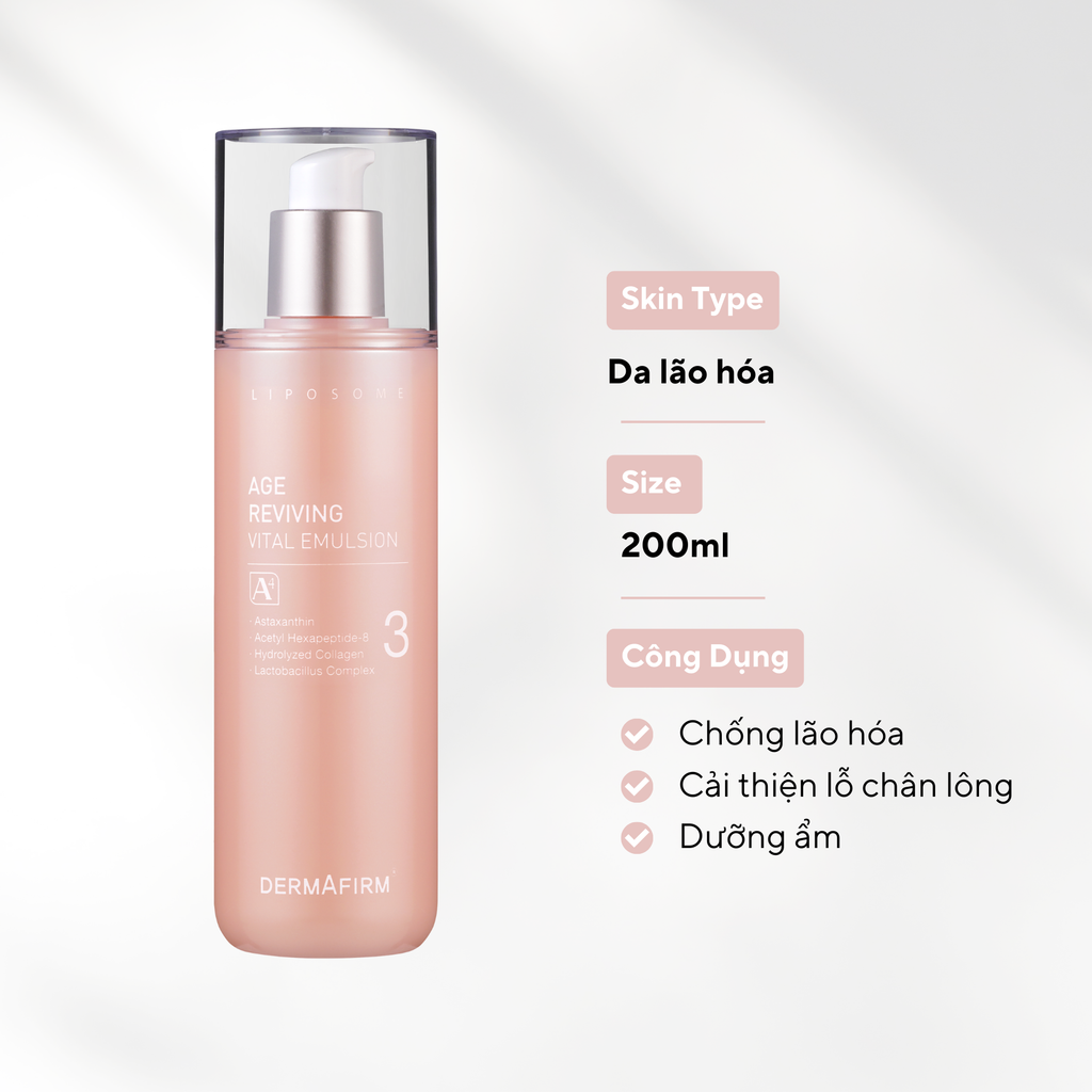 Age Reviving Vital Emulsion A4 - Sữa dưỡng nâng cơ trẻ hóa da