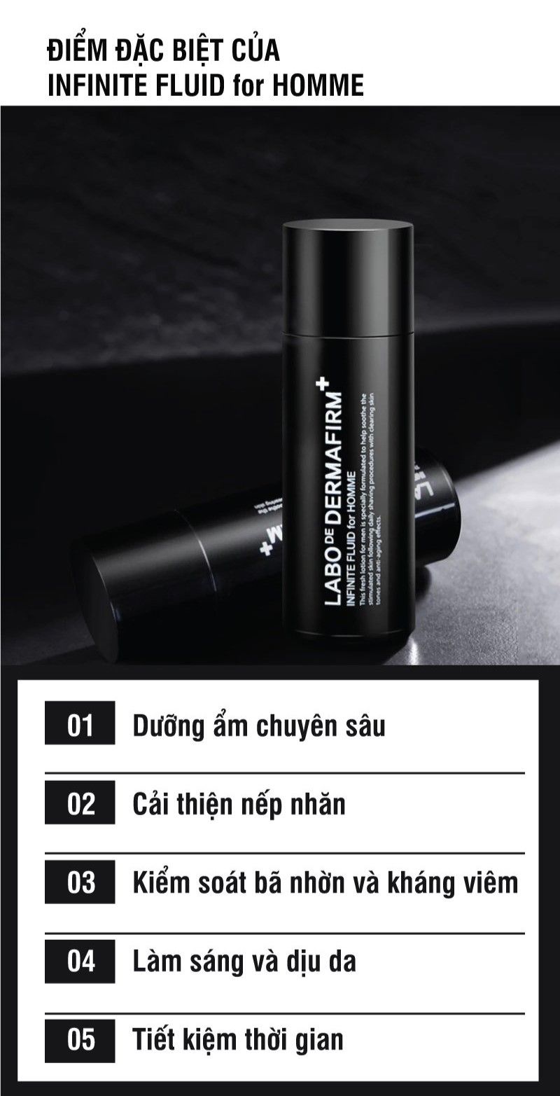  Infinite Fluid for Homme - Sữa dưỡng da 4 trong 1 dành cho nam giới 