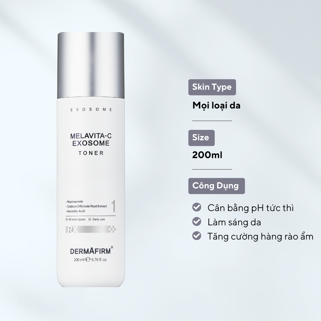 Melavita-C Exosome Toner - Nước cân bằng tái sinh trắng da