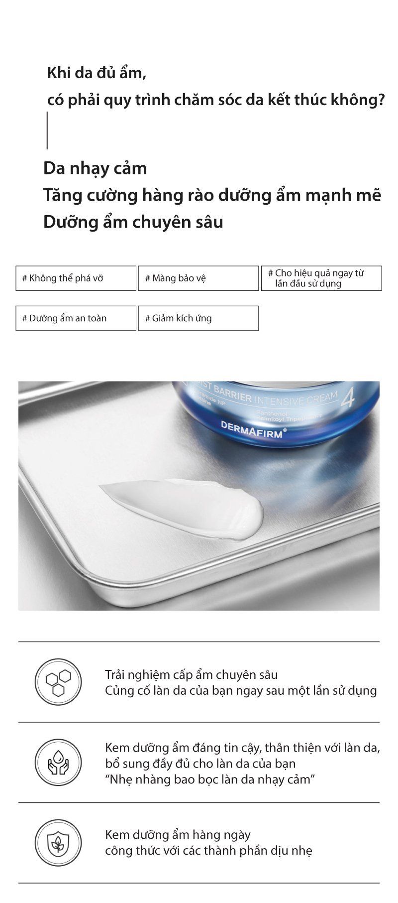 Moist Barrier Intensive Cream M4 - Kem dưỡng ẩm đa tầng chống mất nước xuyên biểu bì