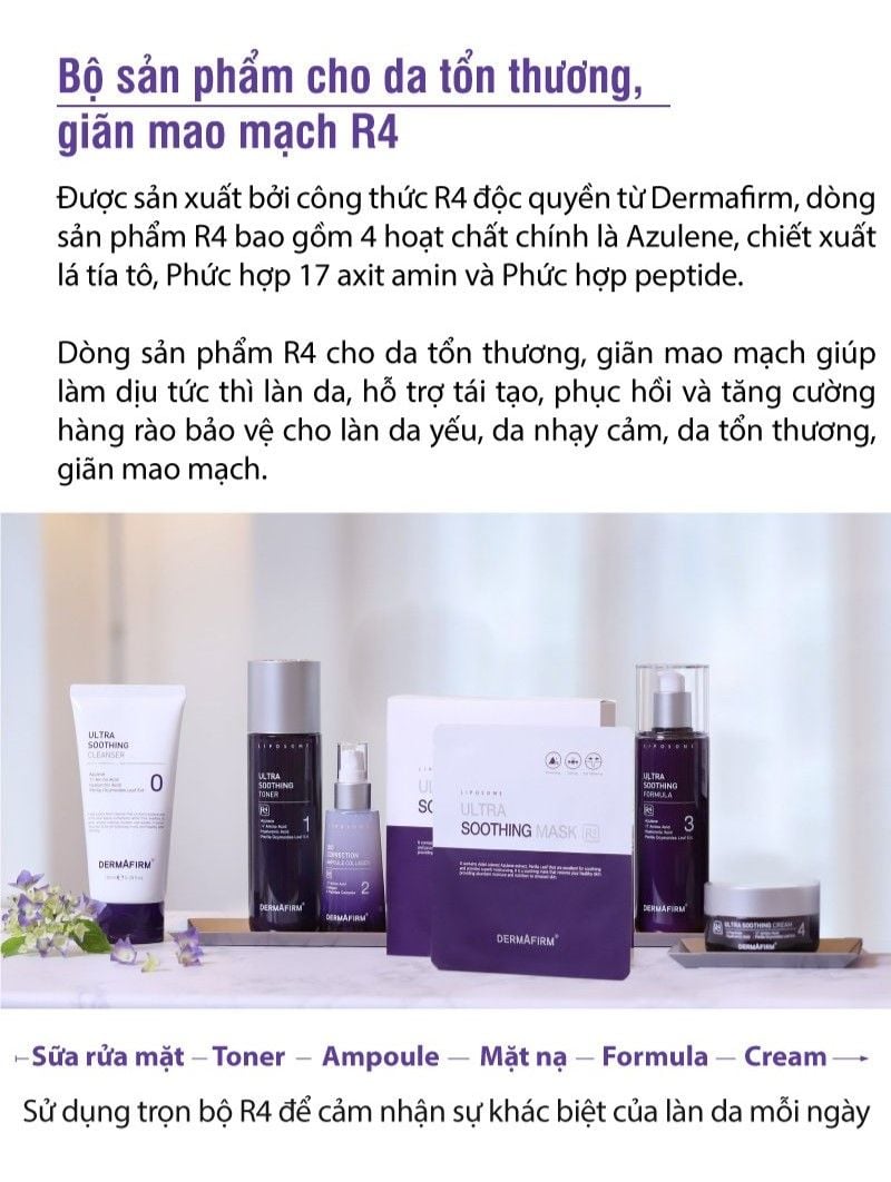 Ultra Soothing Cleanser - Sữa rửa mặt phục hồi cho da tổn thương, giãn mao mạch