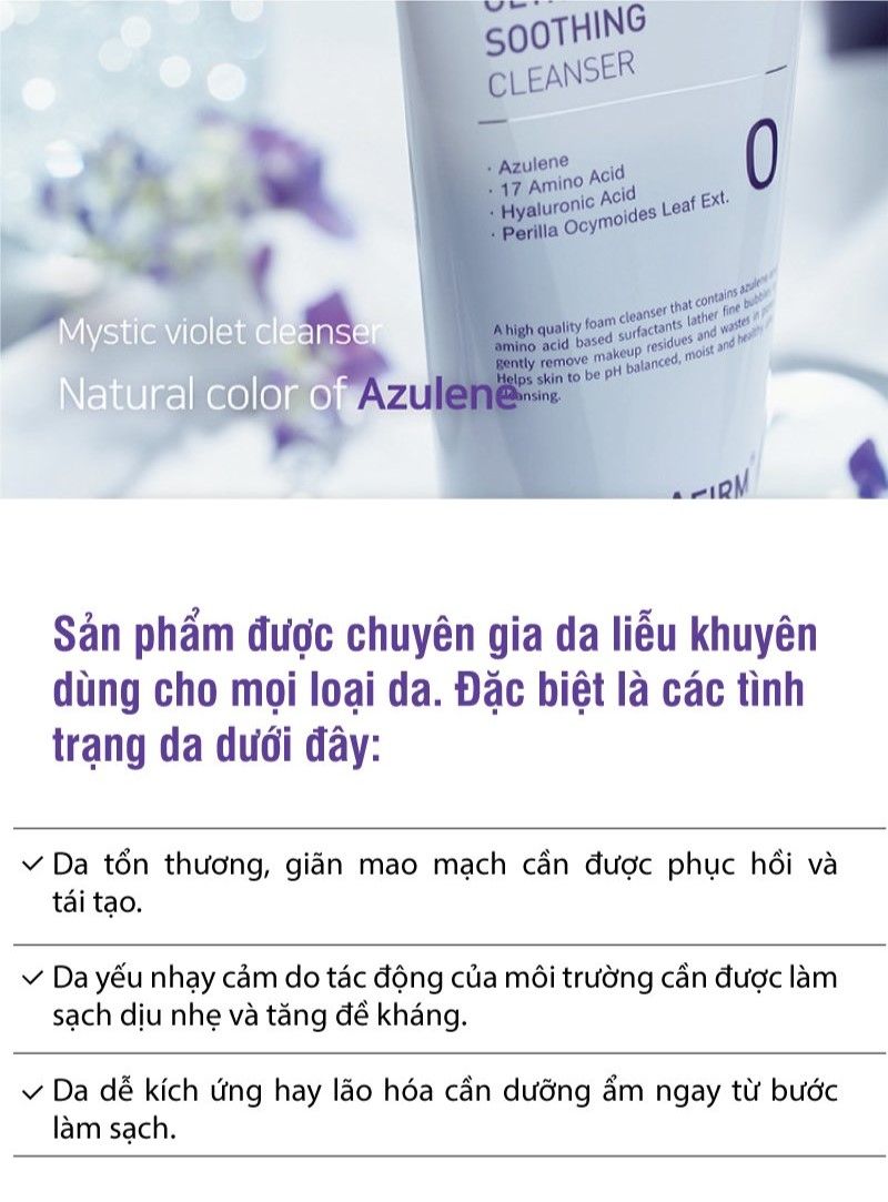 Ultra Soothing Cleanser - Sữa rửa mặt phục hồi cho da tổn thương, giãn mao mạch
