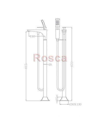 Sen Tắm Bồn Rosca 2512