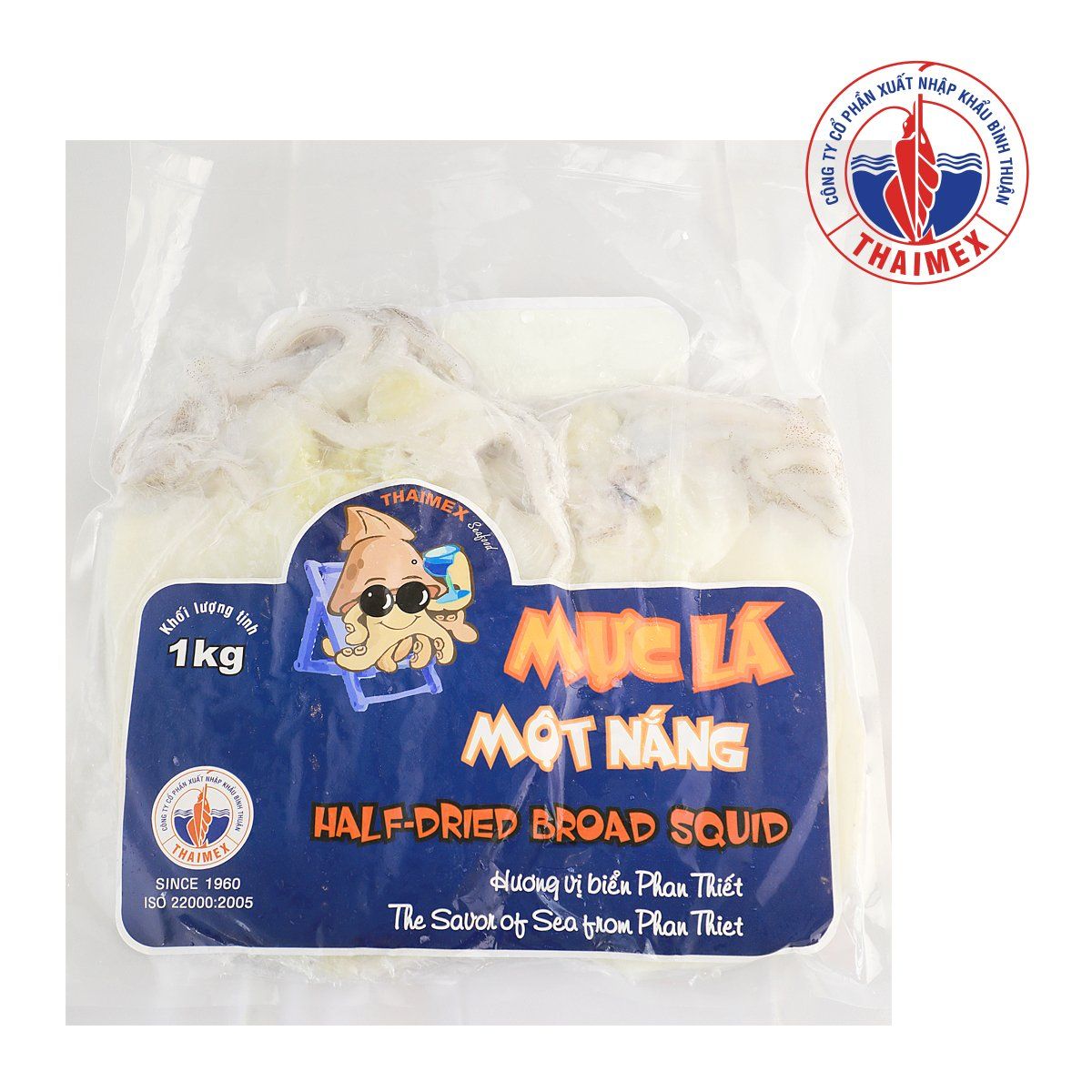  Mực lá 1 nắng đóng gói 1kg 