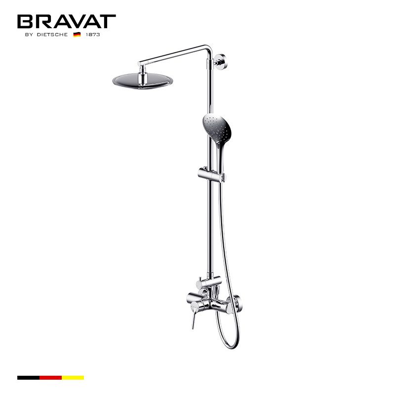 Single Handle Wall Mounted Shower Bar (w/o spout) F9172217CP-A-ENG