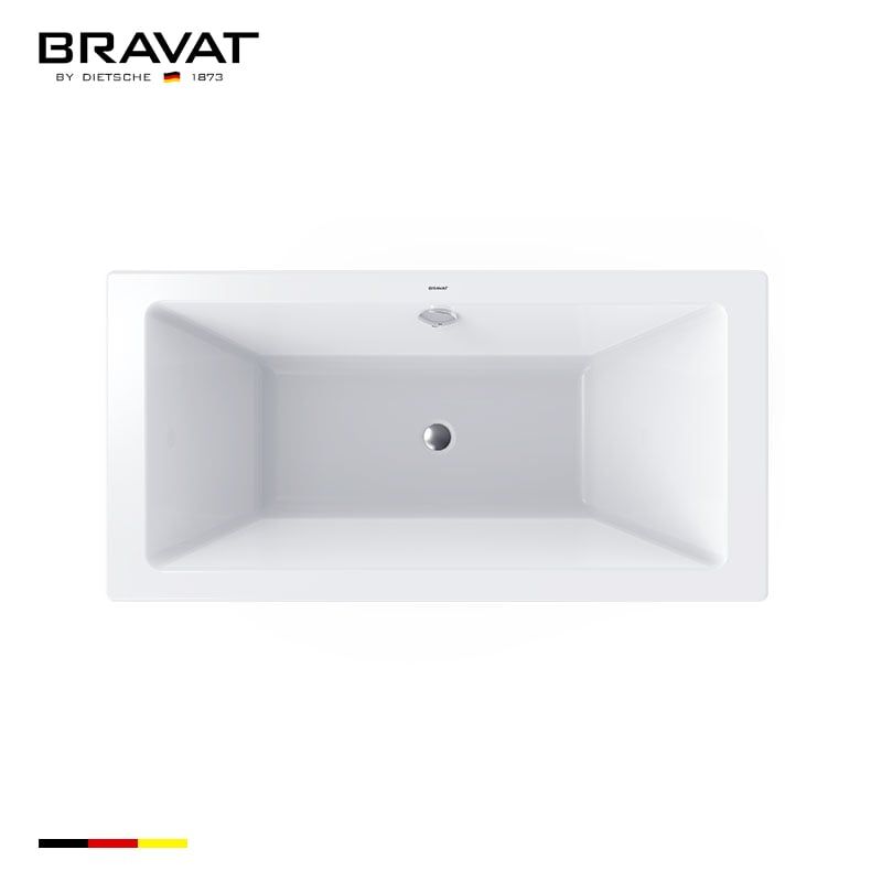 1.75m Deck Mounted Simple Bathtub B25809W