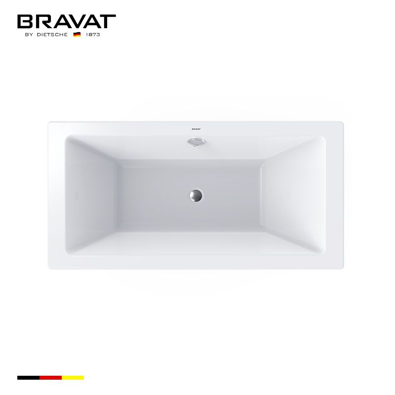 1.75m Deck Mounted Simple Bathtub B25809W