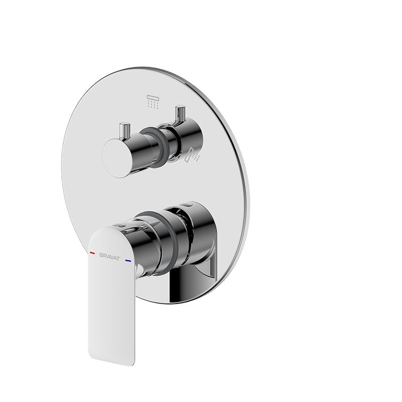 Built-in Bath & Shower Mixer Trim Set (2-function) PB8369402CP-2-ENG