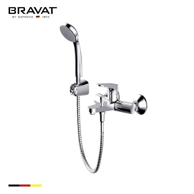 Wall Mounted Bath & Shower Mixer F6191238CP-B-TW