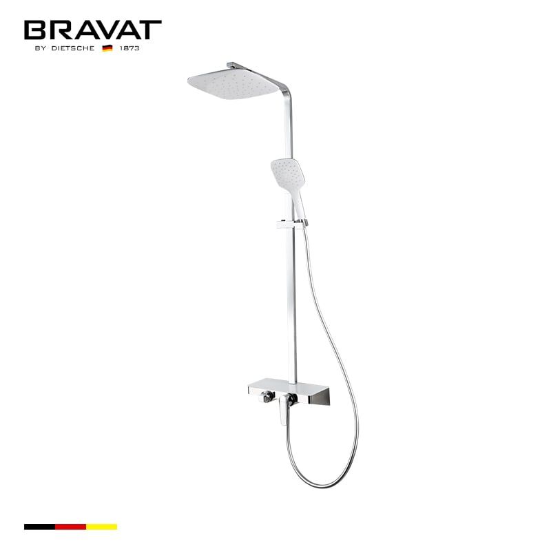 Single Handle Wall Mounted Shower Bar (w/Spout) F6370404CP-A