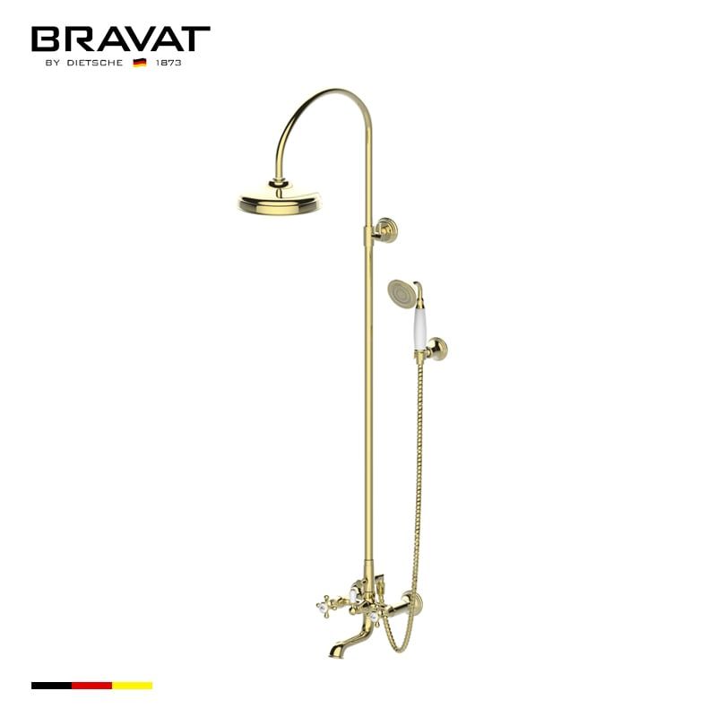 Single Handle Wall Mounted Shower Bar (w/ Spout) F651199BAF-A-ENG