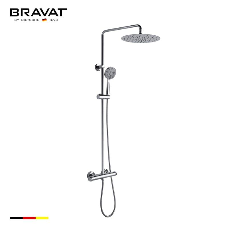 Single Handle Thermostatic Wall Mounted Shower Bar F939114C-A2-RUS