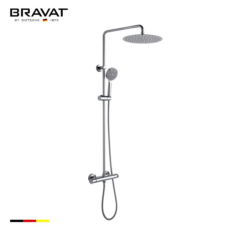 Single Handle Thermostatic Wall Mounted Shower Bar F939114C-A2-RUS