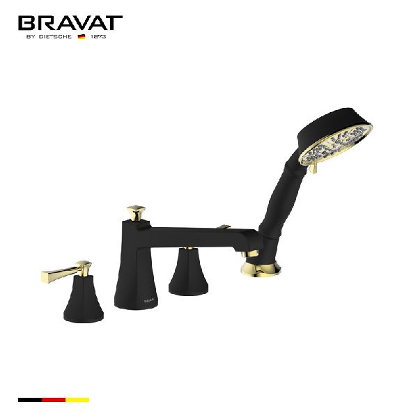 4-hole Bath&Shower Mixer F52994BLK-BAF-ENG