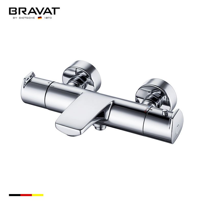 Wall Mounted Thermostat Bath & Shower Mixer (w/ spout) F6353387CP-01-ENG