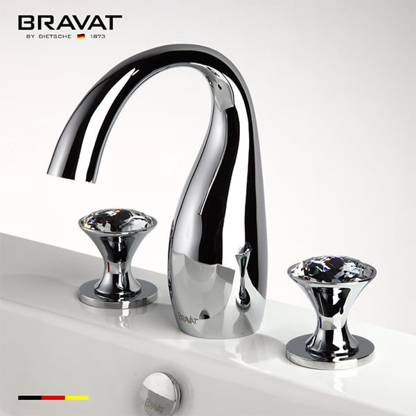 Two Handles 3-hole Basin Mixer F24287C-ENG